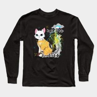 Frankencat, the purrfect Halloween pet Long Sleeve T-Shirt